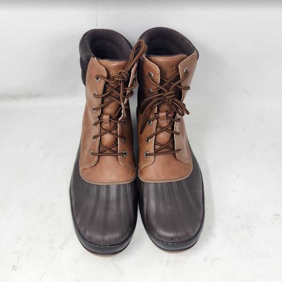 Men's 12W Sperry Cold Bay brown snow winter boots STS19551 12 Wide - Picture 3 of 9